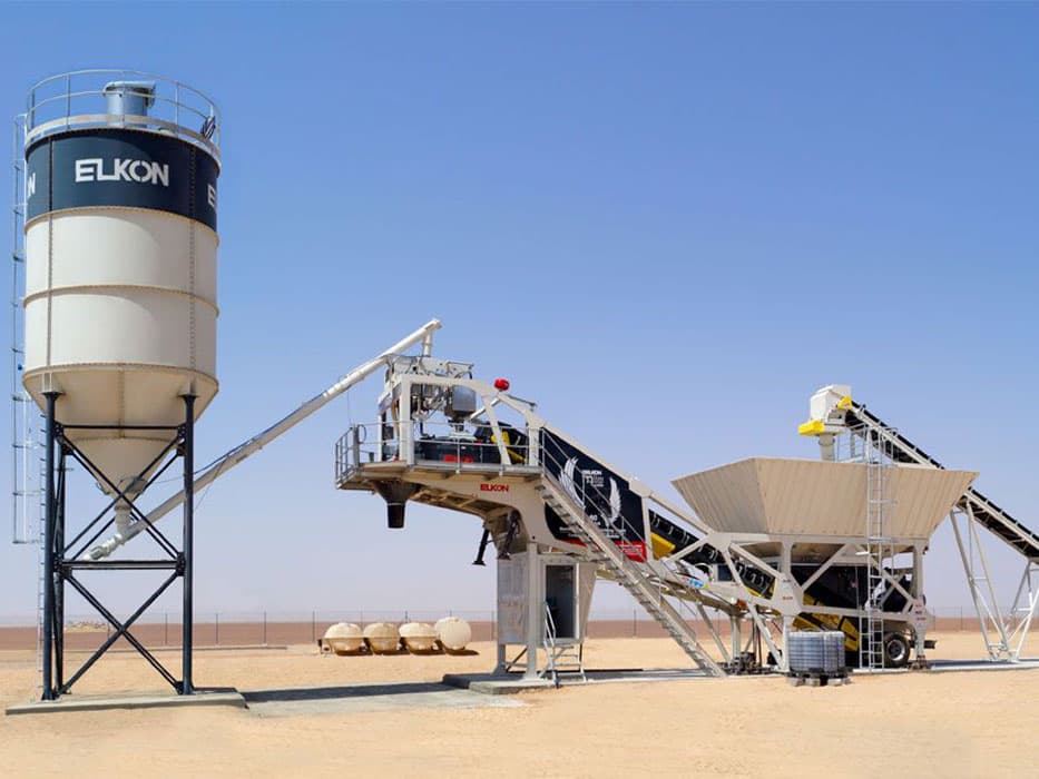 Mobile Concrete Batching Plant 60m3